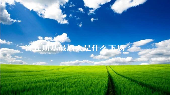 泽连斯基最后会是什么下场?